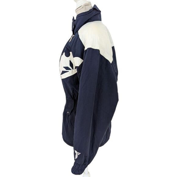 VTG 80's-90's TYROLIA SKIWEAR Women's 8 Navy & White Ski & Snow Jacket Nylon NWT - Picture 4 of 10